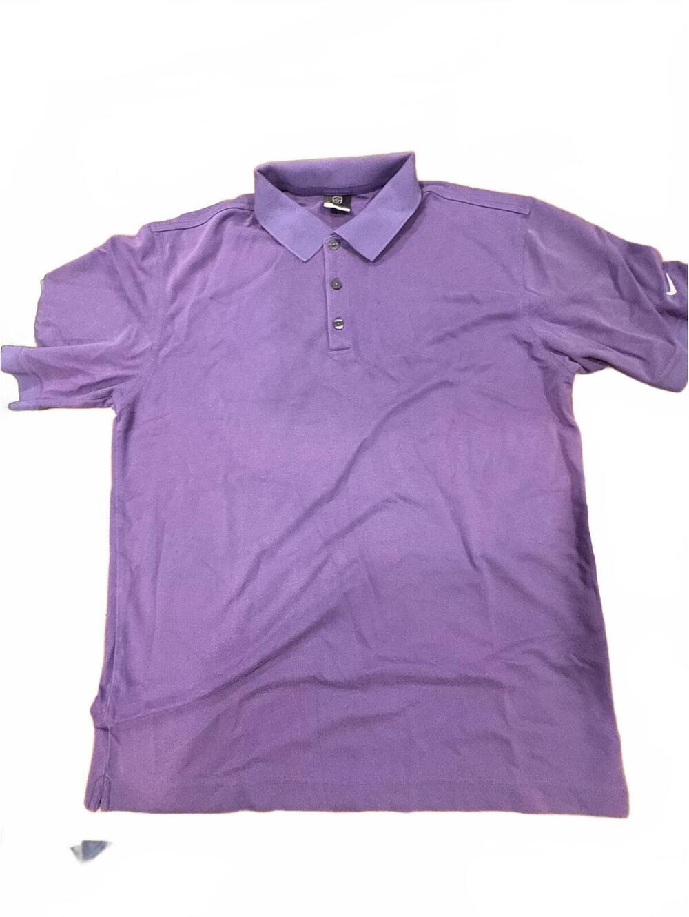 Nike Dri-FIT Purple Polo Shirt Size L-26